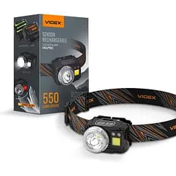 Налобний світлодіодний ліхтарик Videx VLF-H075C 550 Lm 5000 K (VLF-H075C) - мініатюра 2