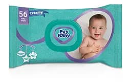 Влажные салфетки Evy Baby Creamy, 56 шт.