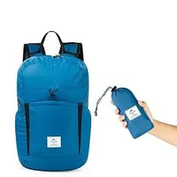 Рюкзак компактний Naturehike Ultralight NH17A017-B 22 л, чорний - мініатюра 2