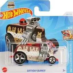 Набір: Базова машинка Hot Wheels HW Celebration Racers Birthday Burner (5785) + Базова машинка Hot Wheels HW J-Imports '95 Mazda RX-7 біла (5785) - мініатюра 2