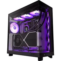 Корпус NZXT H6 Flow RGB All Black (CC-H61FB-R1) без блока питания