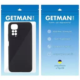 Чохол TPU GETMAN Liquid Silk Full Camera для Xiaomi Redmi Note 11 (Global) / Note 11S Чорний / Black - мініатюра 6