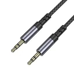 Аудіокабель BOROFONE BL24 Graceful audio cable AUX Metal Grey