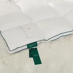 Ковдра пухова MirSon Imperial Delight, зимова, 205х140 см, біла із зеленим кантом - мініатюра 9