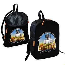 Шкільний рюкзак дитячий Пабг/PUBG + Сумка для взуття спортивної форми рюкзак-мішок для хлопчика (01794)