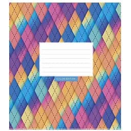 Тетрадь ученическая Rainbow style Школярик 012-3144L-3 в линию 12 листов