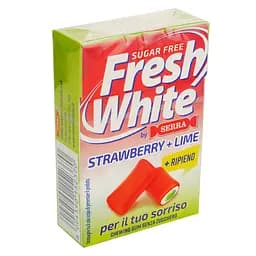 Жевательная резинка Fresh White Клубника-лайм без сахара 29 г