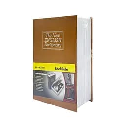 Сейф-книга з ключем для зберігання Sparta KBS-801(Brown) мала, 18х11,5х5,5 см