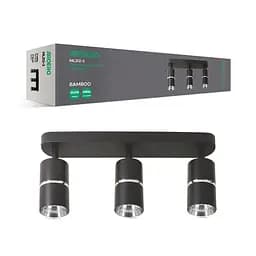 Спот Ardero ML312-3 BAMBOO під лампу чорний хром