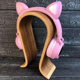 Навушники Hoco W27 Cat EAR Wireless headphones чисто рожеві - мініатюра 4