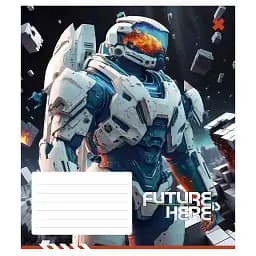 Тетрадь ученическая Школярик Future is Here 012-3417K-5 в клеточку 12 листов
