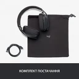 Bluetooth-гарнітура Logitech Zone Vibe 100 Wireless Graphite (981-001213) - мініатюра 2