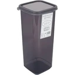 Контейнер для сыпучих продуктов Violet House 1.7 л черный (0299 Transparent Black)