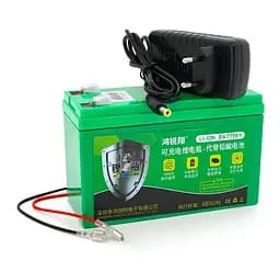 Аккумуляторная батарея литиевая QiSuo QS12018A 12V 18Ah Li-ion 18650 + зарядное 12,6В 2А