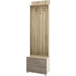 Вішалка підлогова Еверест Бриз 60х210 см венге + дуб молочний (EVR-2124)