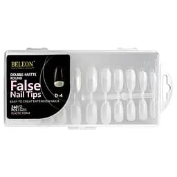 Тіпси для нарощування нігтів BELEON False Nail Tips матові овальні 240 шт.