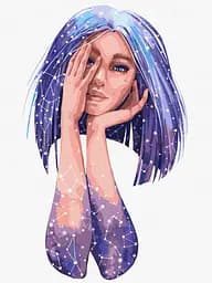 Набір для розпису по номерах Зоряний силует, 30x40 см, КНО4967