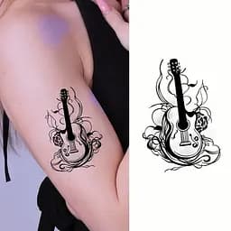 Набір дитячих тимчасових татуювань "Чорні міні №4" Fresh Tattoo black-tattoo-mini-set-4-H - мініатюра 4