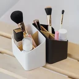 Органайзер для дрібниць МВМ My Home Scandinavia 14.5х9х11.7 см білий (FH-47 WHITE/WOOD) - мініатюра 5