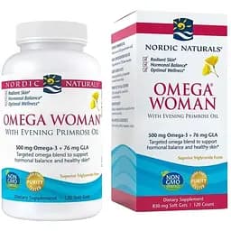 Жирні кислоти Nordic Naturals Omega Woman, 120 капсул
