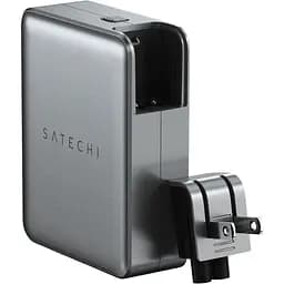 Мережевий зарядний пристрій Satechi 145 Вт USB-C 4-Port PD GaN Travel Space Gray з комплектом адаптерів для подорожей (ST-W145GTM) - мініатюра 2
