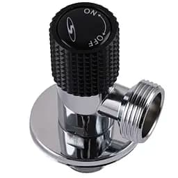 Кран кутовий кераміка Solomon Exlusive 1/2″X3/4″ 989 Black ( 1шт.) - мініатюра 3