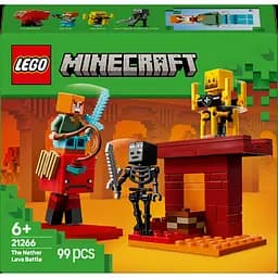 Конструктор LEGO Minecraft Битва с лавой в Незере 99 деталей (21266)