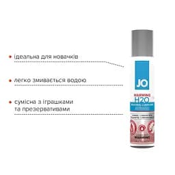Лубрикант System JO H2O Warming із зігріваючим ефектом 30 мл (796494410646) - мініатюра 2