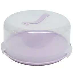 Тортівниця для тортів і капкейків Ardesto Tasty baking 28х14.5 см лілова (AR2328LPM)