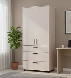 Шафа для одягу Doros Торн Кашемір 2 ДСП/3Ш (штанга) 90х51.6х200 (44900449)