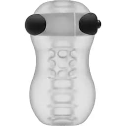 Мастурбатор с вибропулей Doc Johnson GoodHead - Vibrating Helping Head Pro - Frost