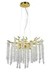 Люстра підвісна кришталева Valeso 33001/460 золотистий на 6 ламп E14