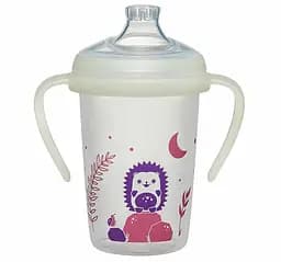 Тренировочная поилка с ручками и мягким силиконовым носиком 270 мл. "Первые моменты" Nip