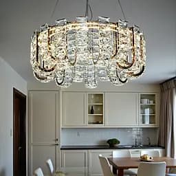 Підвісна LED-люстра Linisoln 559-600 FG — кришталева, 70 Вт, 60 см - мініатюра 2