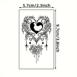 Набір дитячих тимчасових татуювань "Чорні міні №4" Fresh Tattoo black-tattoo-mini-set-4-H - мініатюра 3