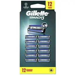 Сменные кассеты Gillette Mach3 12 шт. (3014260323240)