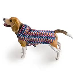 Дощовик для собак з капюшоном Barksi Textile розмір XS Печворк - мініатюра 3