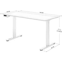Стіл Mealux PowerDesk Duo White (EVO-242 Duo W/W) - мініатюра 2