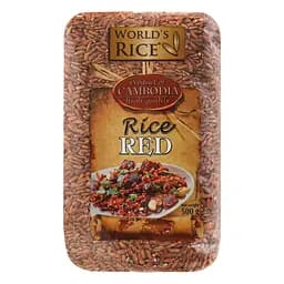 Рис червоний довгозернистий нешліфований World's Rice 500 г