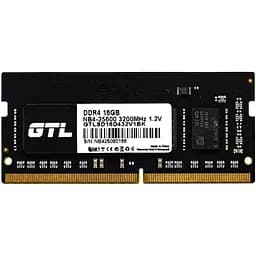 Пам'ять SO-DIMM DDR4 16Gb 3200 MHz GTL 1.2V CL22 (GTLSD16D432V1BK)