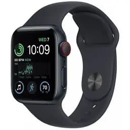 Смарт-годинник Apple Watch SE 2022 GPS+LTE Midnight Aluminum Case with Midnight Sport Band 40 мм Size M/L (MNTN3) (62760-ska)