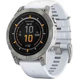 Смарт-часы Garmin Epix Pro Gen 2 Sapphire 47 mm Titanium w. Whitestone Band (010-02803-20/21)