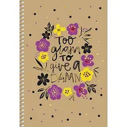 Тетрадь для записей Student А5, в клеточку, спираль, 96 л., Цветочный орнамент (A5-SC-096-6100K)