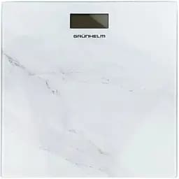 Ваги електронні Grunhelm BES-MAR квадрат максимальна вага 180 кг білий мармур (129930)
