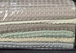 Набір банних рушників із льону 6 шт. 140х70 см L&M Home Textiles DT-517-72 вафельні рушники пастельні кольори в наборі - мініатюра 8