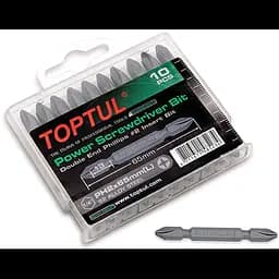 Комплект бит двухсторонних 1/4 PH2х65мм 10шт. Toptul hoz0007964