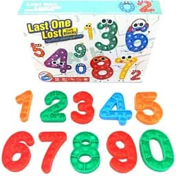 Набір цифри Pop it 10 шт в коробці антистрес пупирка