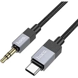 Кабель Hoco UPA32B Type-C to разъему 3.5 мм 1 м черный