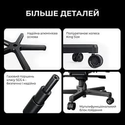 Крісло для геймерів Anda Seat Kaiser 3E XL Black (AD23YC-XL-08-B-PV/C-B01) - мініатюра 2