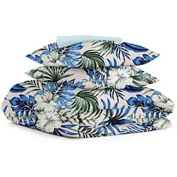 Комплект постельного белья Cosas Ttropical palm CS1 Семейный синий (LiliesPalm_58LightBlue_160x2)